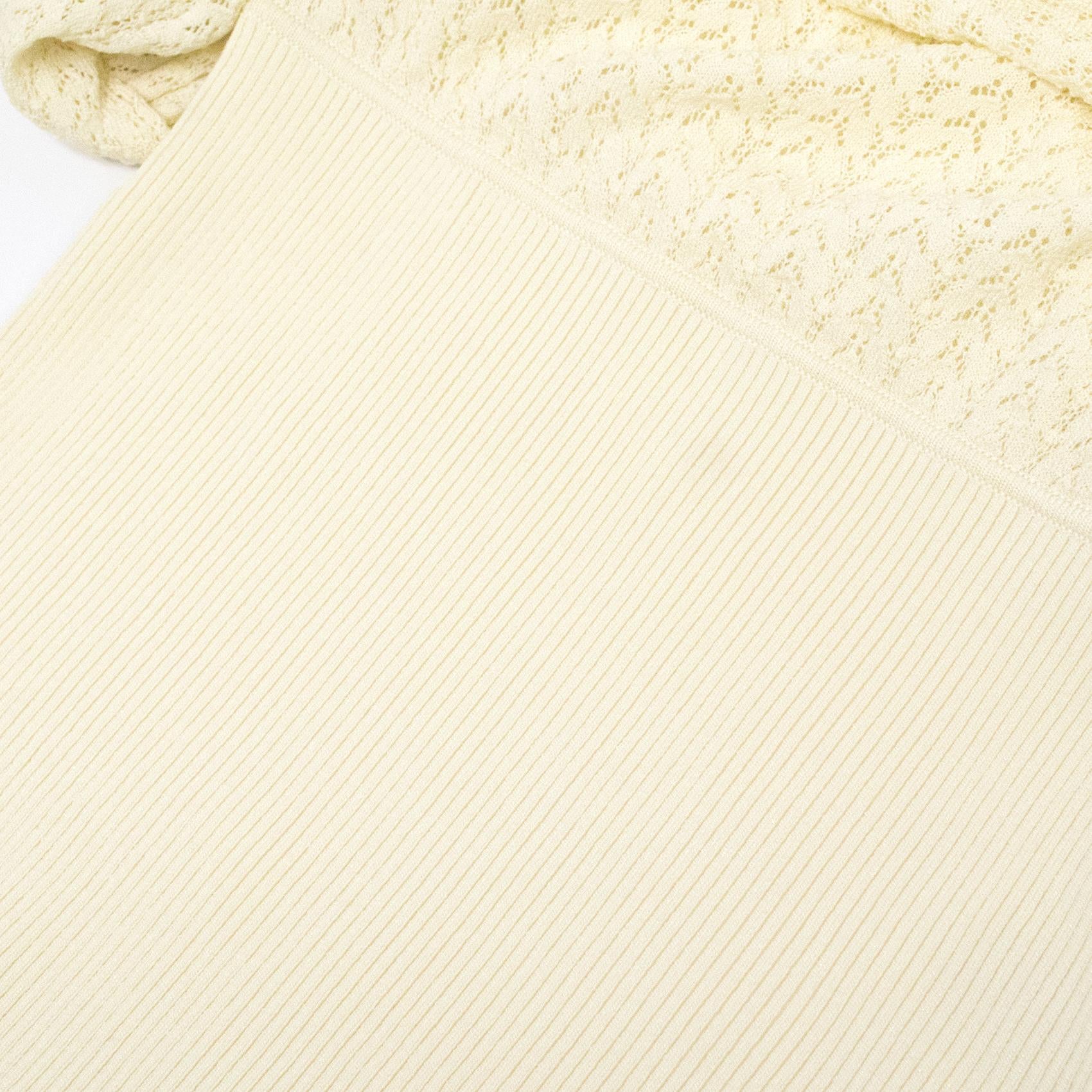 Catherine Malandrino Cream Fine Crochet Jumper
