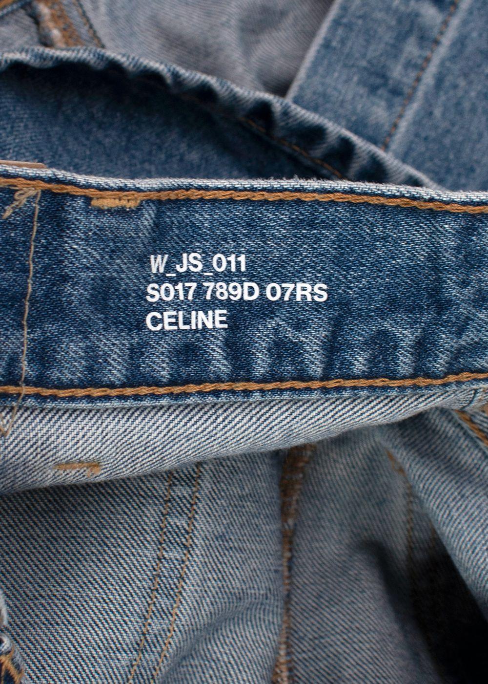 Celine Denim Midi Skirt