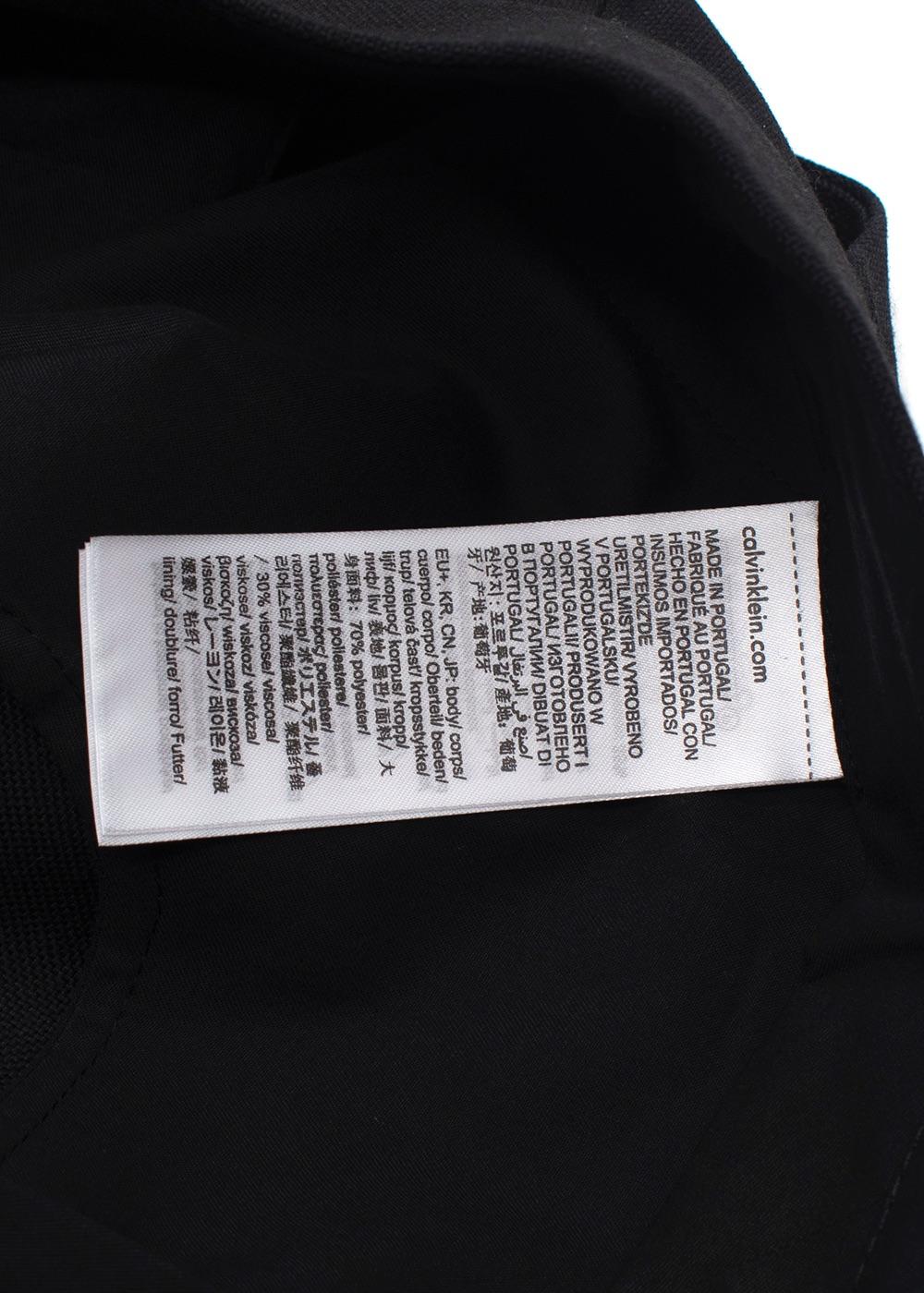 Calvin Klein Black Slim Tapered Trousers
