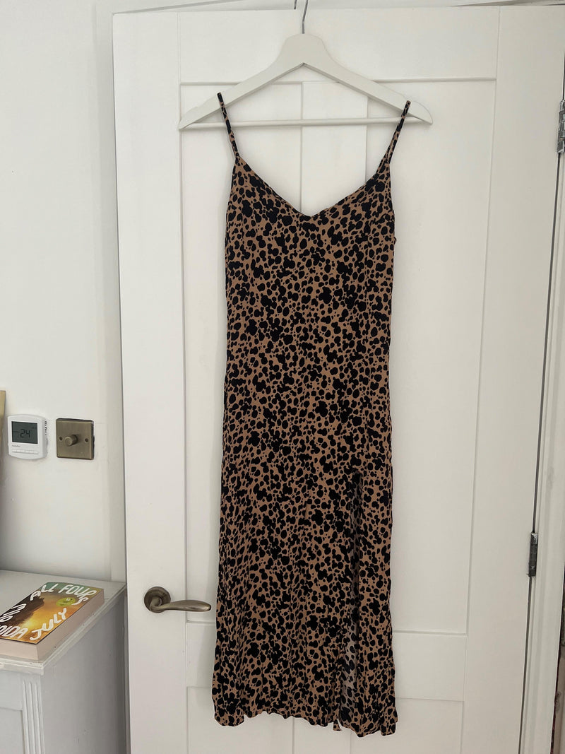 Reformation Animal Print Crimini Dress