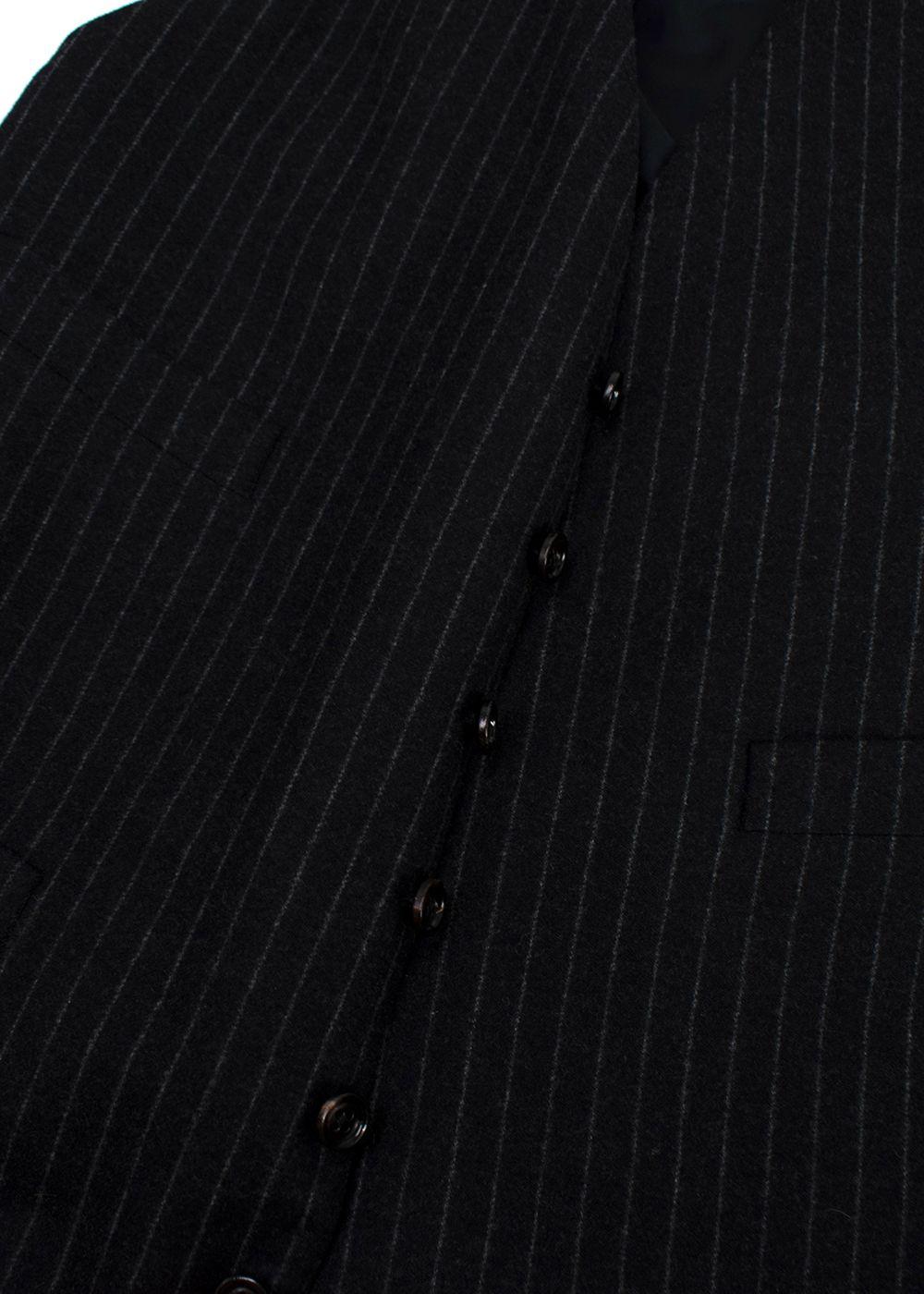 Ralph Lauren Collection Pinstripe Wool 3 Piece Suit