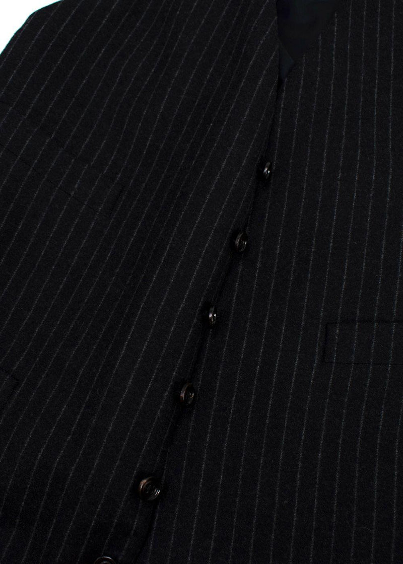 Ralph Lauren Collection Pinstripe Wool 3 Piece Suit
