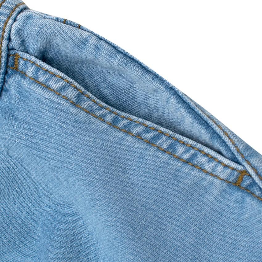 Petit Bateau Girl's Light Denim Jeans