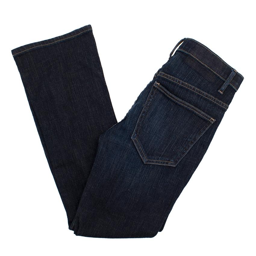 The Great dark denim washed straight jeans