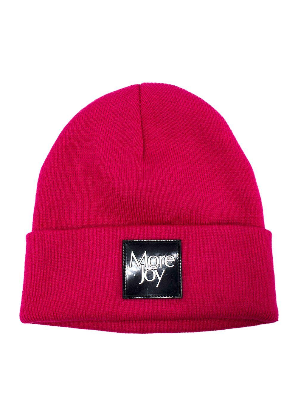 More Joy Magenta Logo-patch Beanie Hat