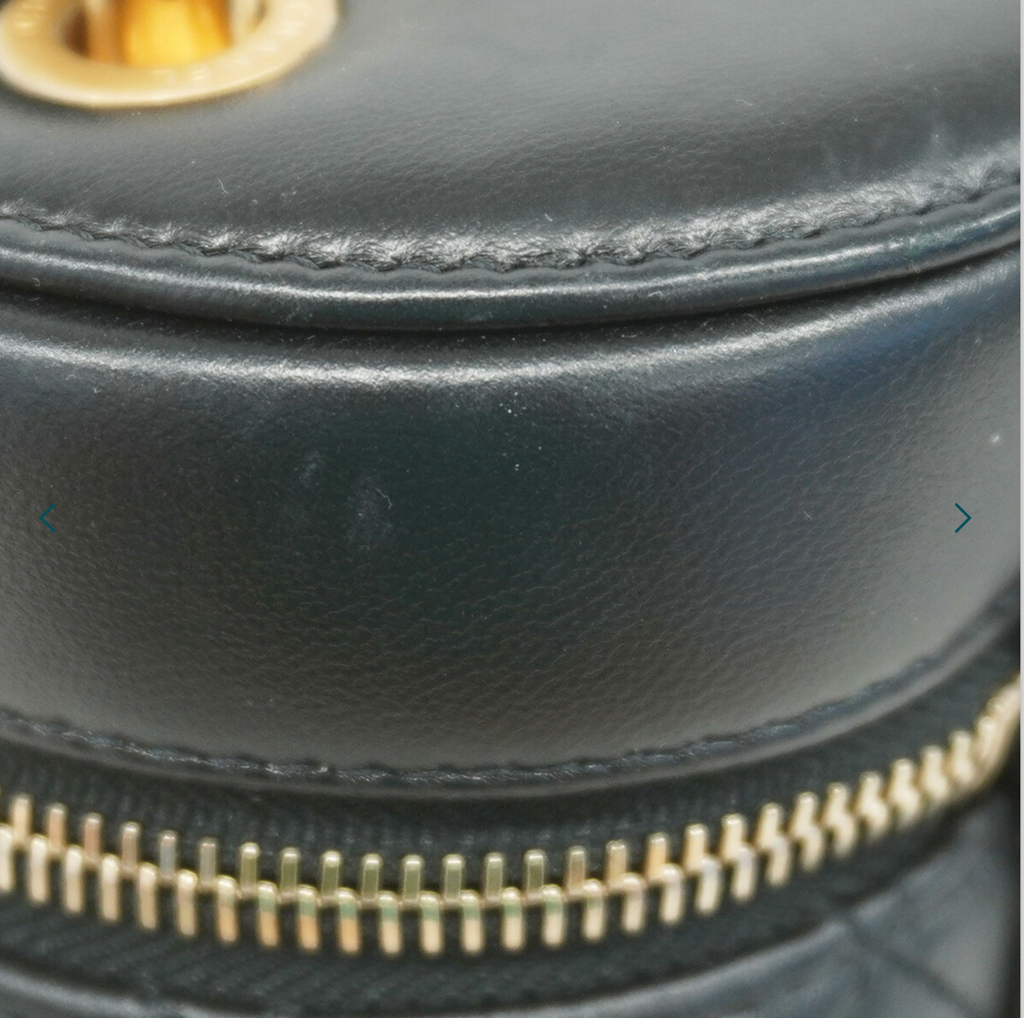 Chanel Black Lambskin Vanity Chain Shoulder Bag with Gold CC Logo detail