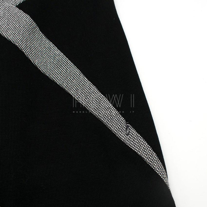Chanel Black & SIlver Wool Blend Mini Dress