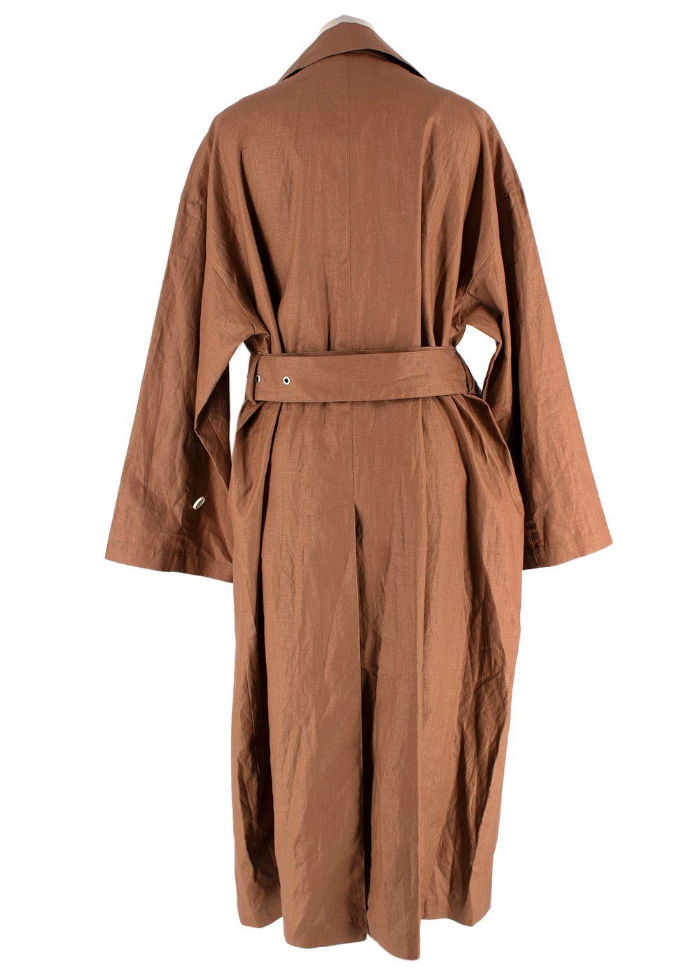 Mackintosh Long Lightweight Brown Trench Coat