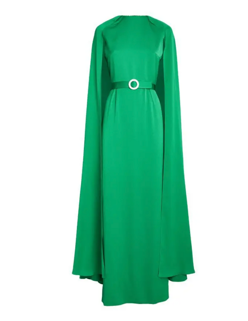 Edeline Lee Mercury Cape Gown