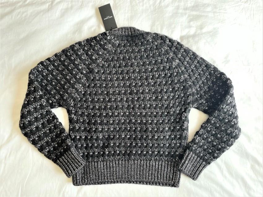 Saint Laurent Lurex Knit Mohair Wool Blend Jumper