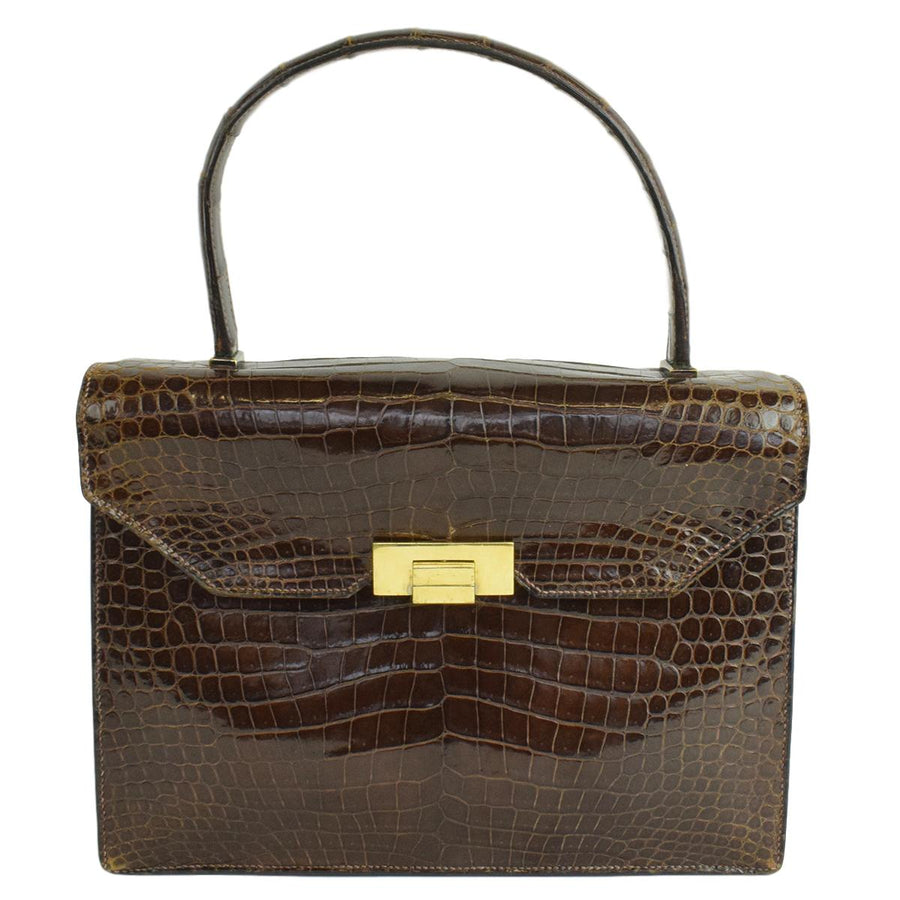 Hermes Vintage Crocodile Top Handle Bag