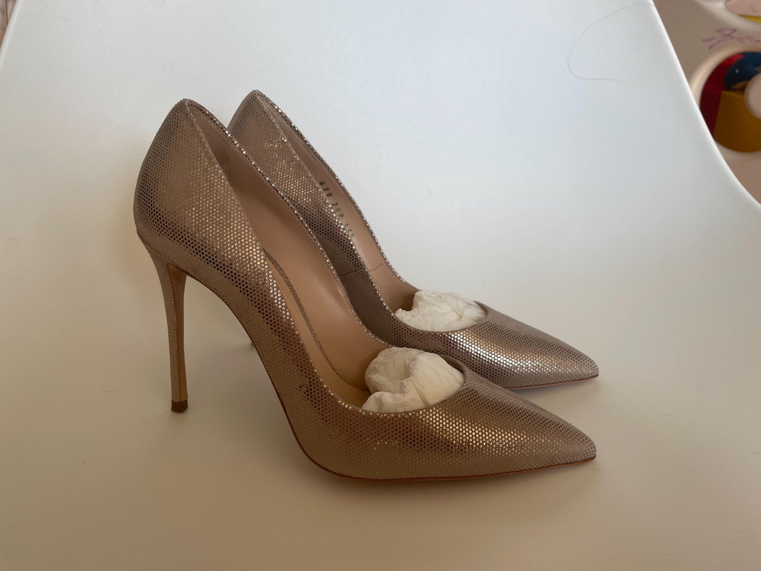 Metallic Suede Perfect Pump Julia