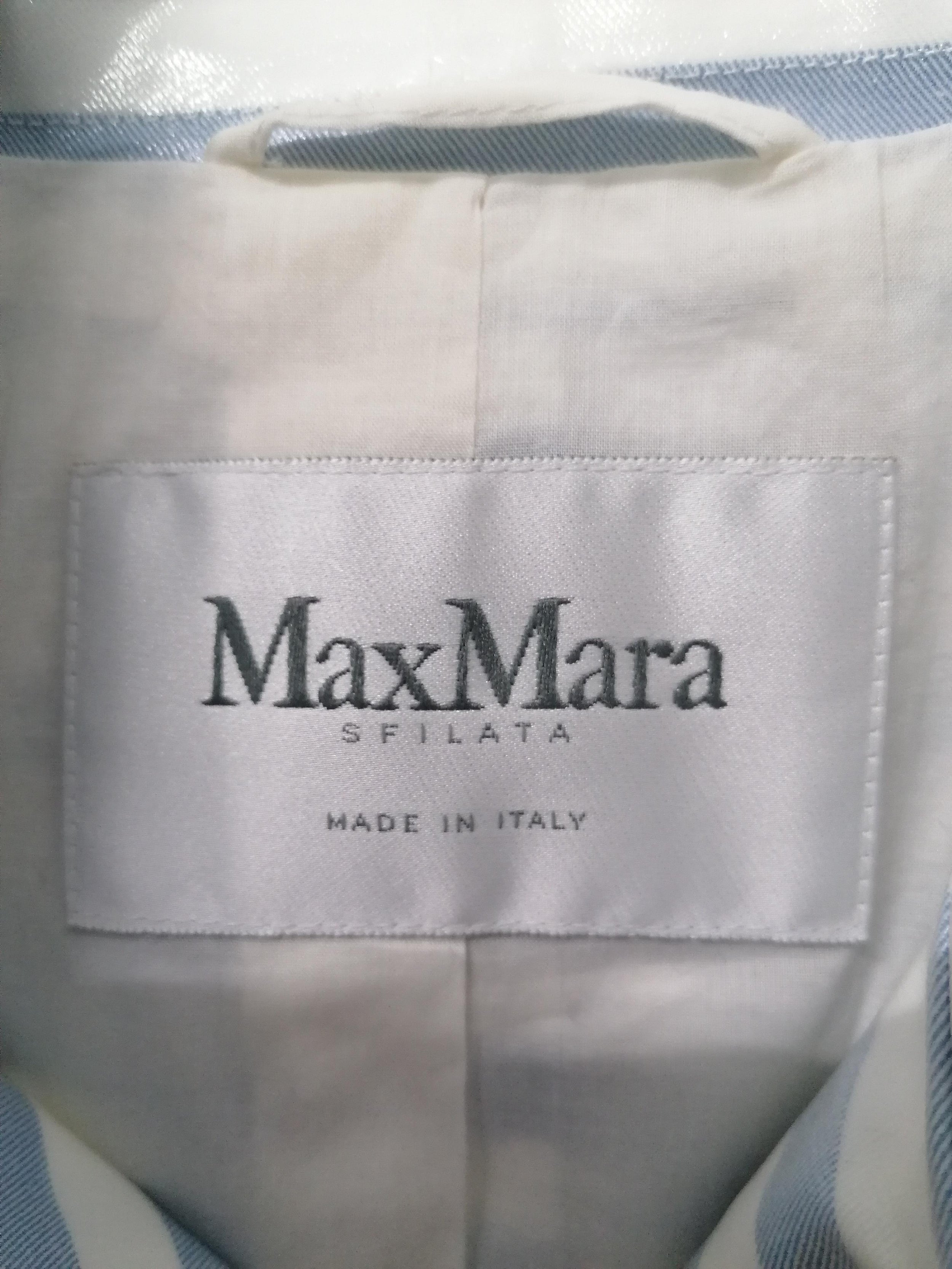 Max Mara Sfilata Striped Double Breasted Coat