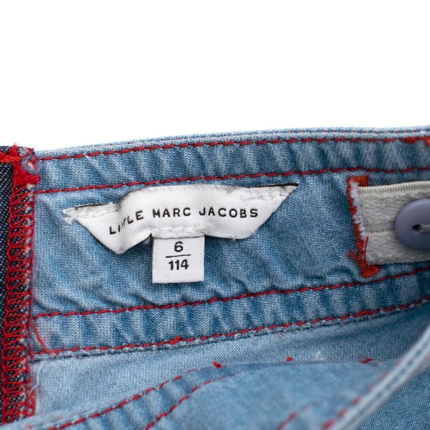 Little Marc Jabobs Girls 6Y Denim Skirt