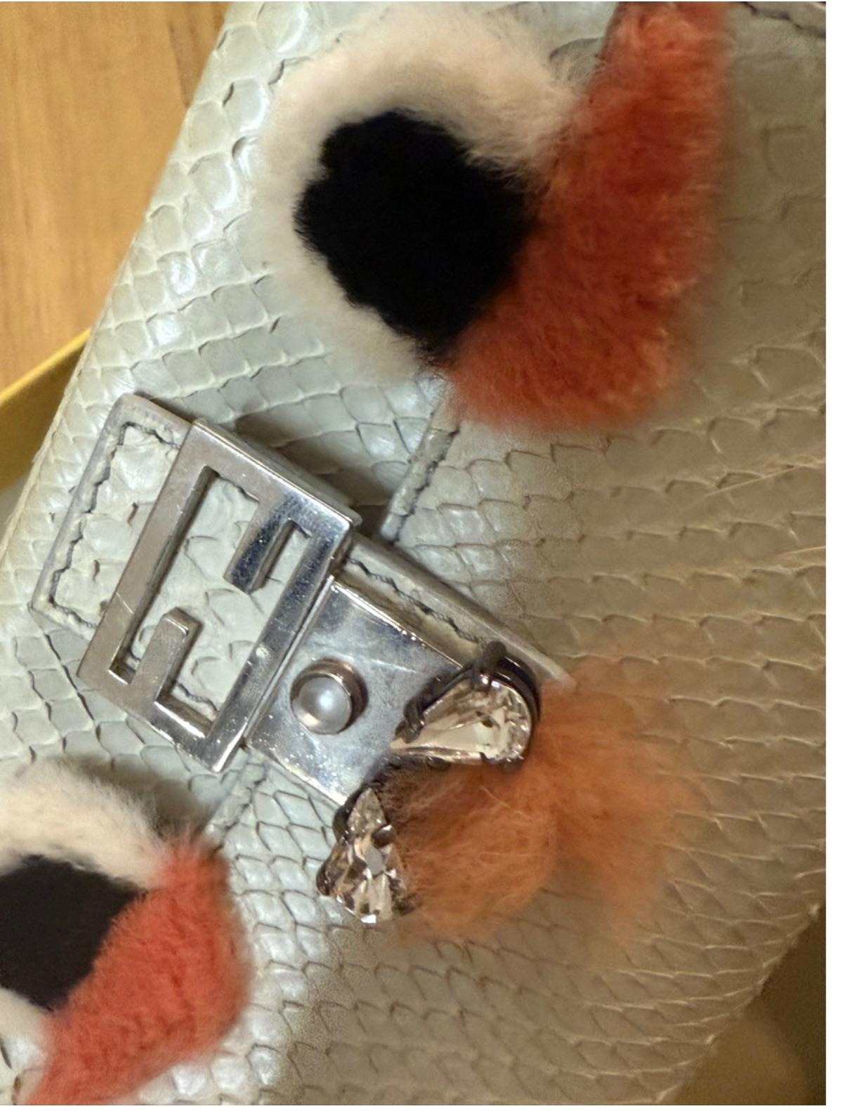 Fendi Python Micro Baguette Bag