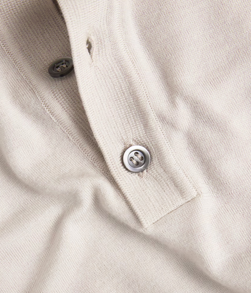 Barena Merino Wool Fine-Knit Polo Sweater
