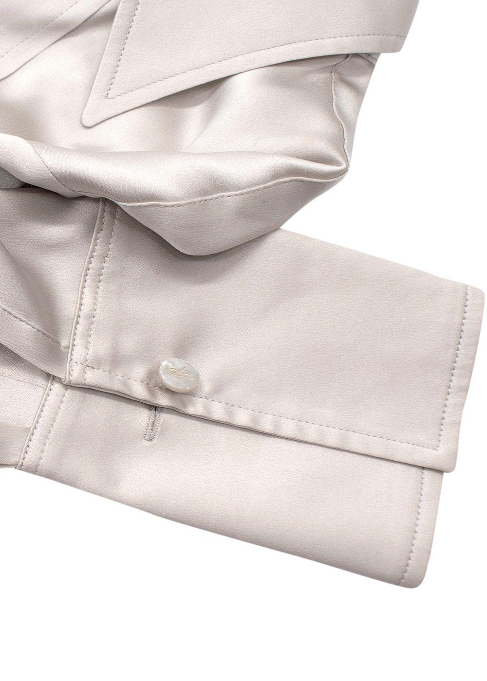 Ralph Lauren Collection  Grey Silk Blend Shirt