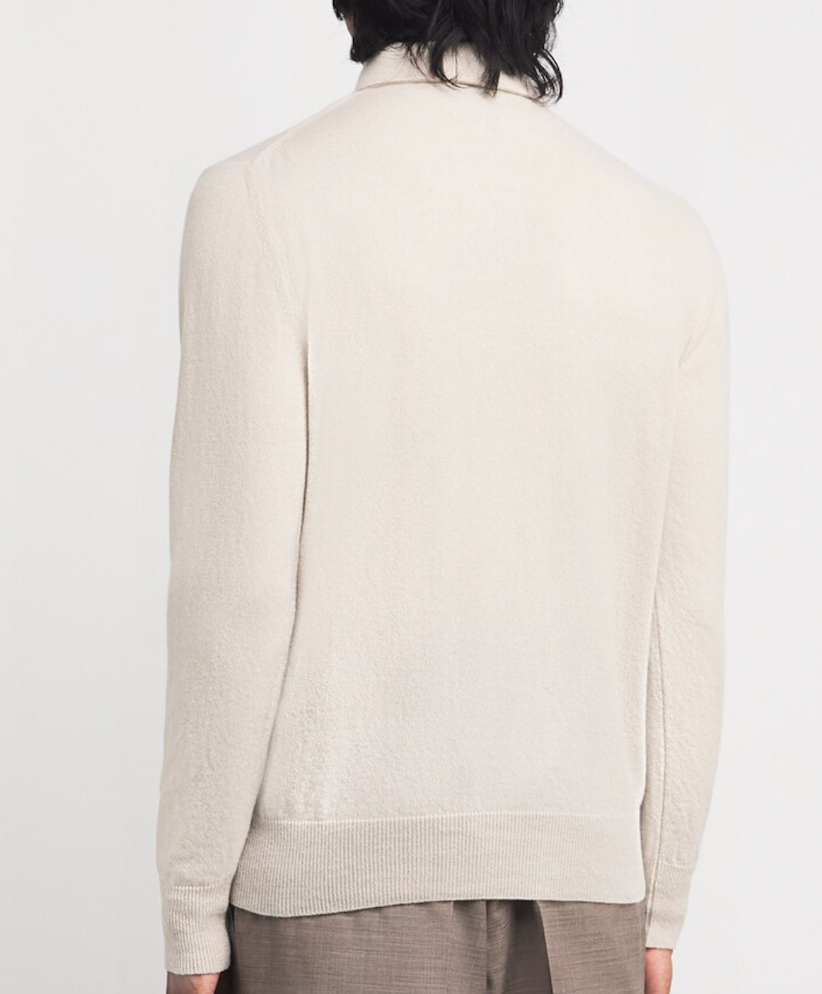 Lardini Cashmere Long-Sleeve Polo Shirt
