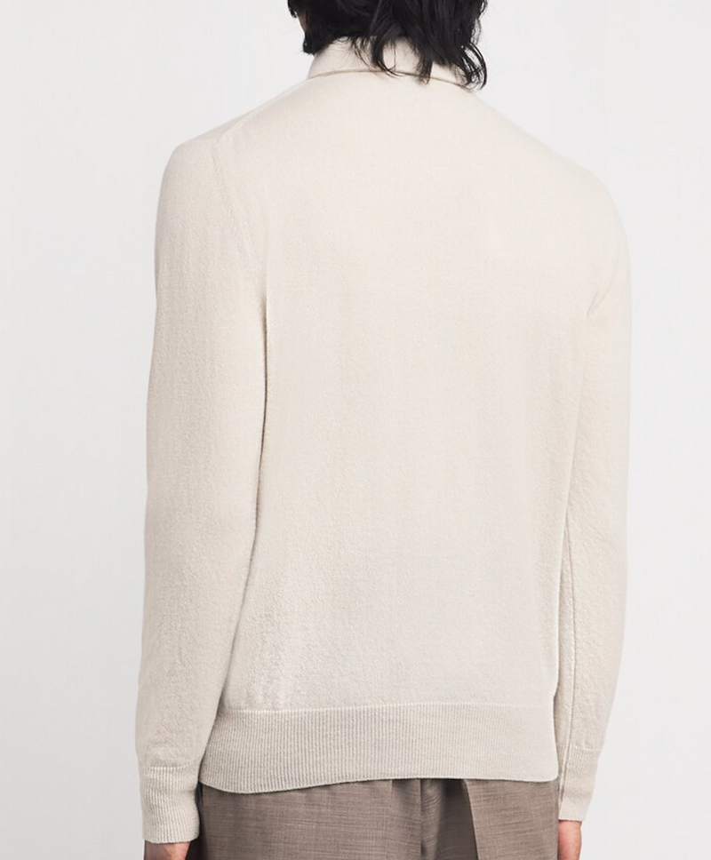 Lardini Cashmere Long-Sleeve Polo Shirt