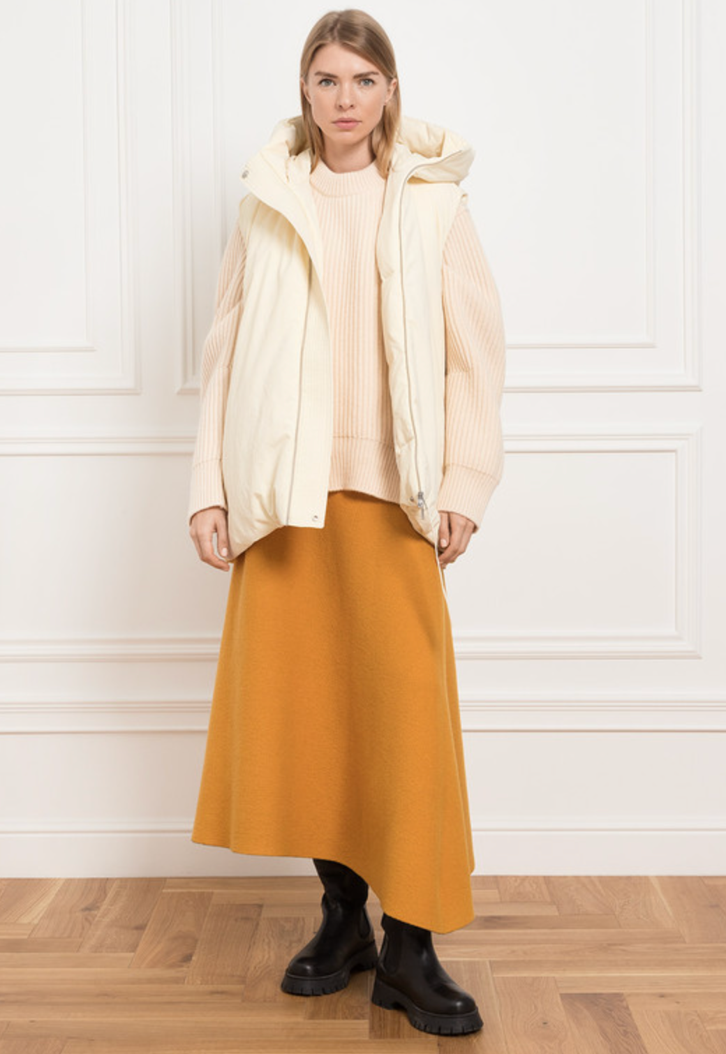 Jil Sander Vanilla Down Padded Gilet
