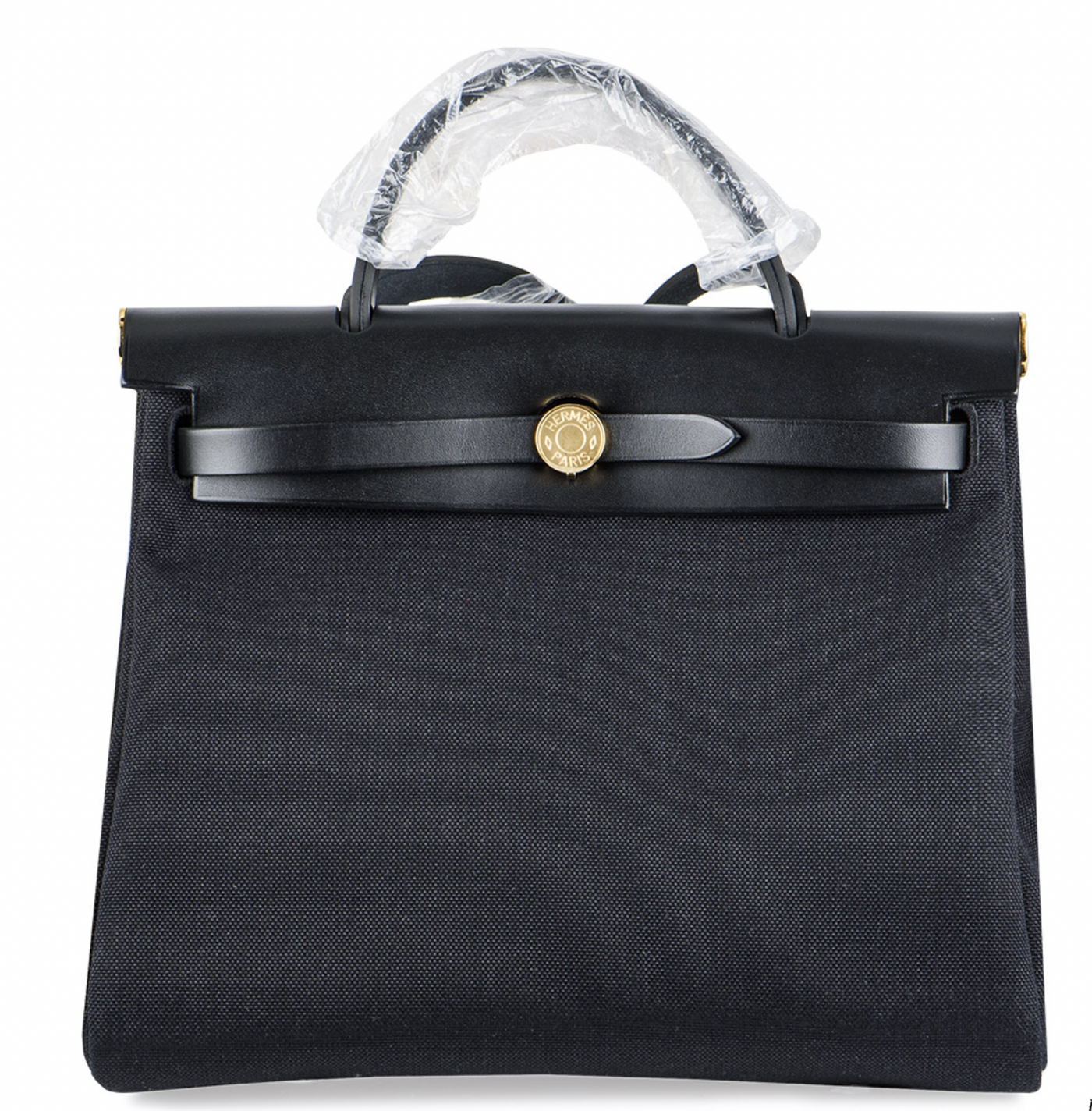 Hermès Noir/ Hunter Zip Retourne 31cm Herbag