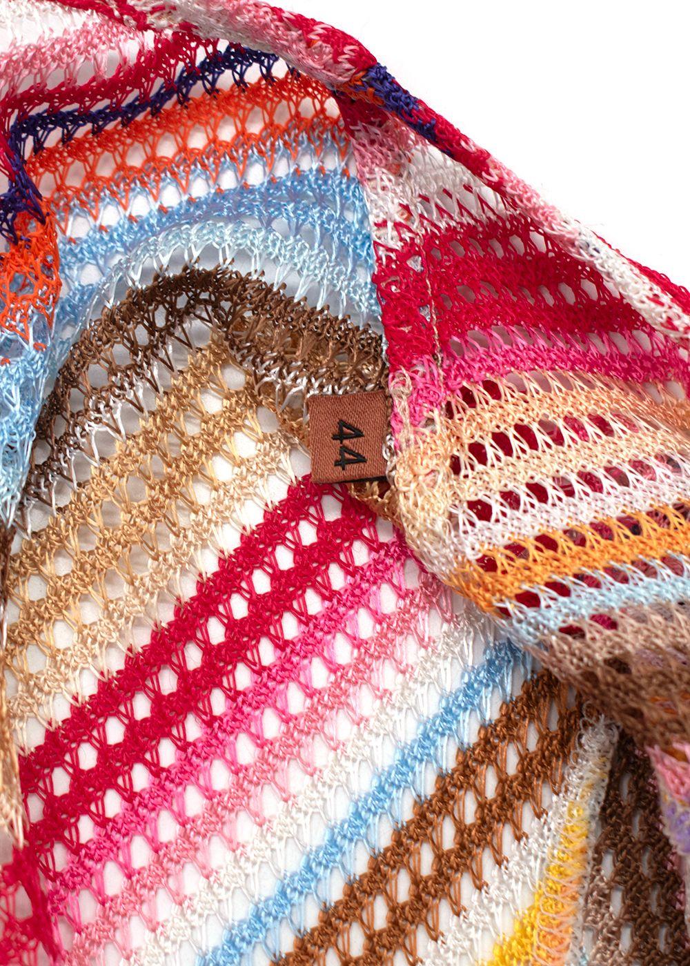 Missoni Crochet Multicoloured Maxi Cover Up Cardigan