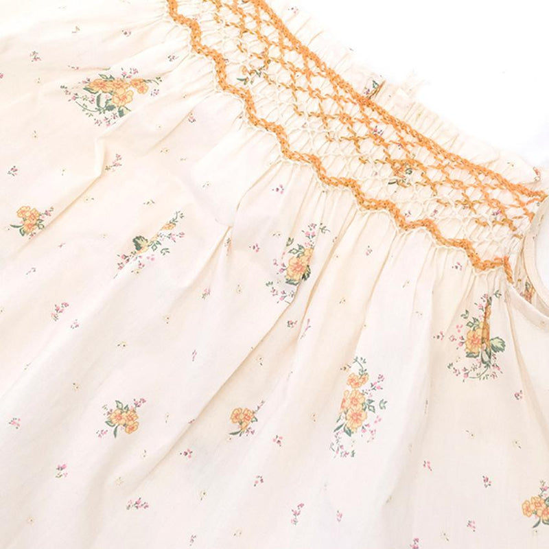 Marie Chantal cream floral print top
