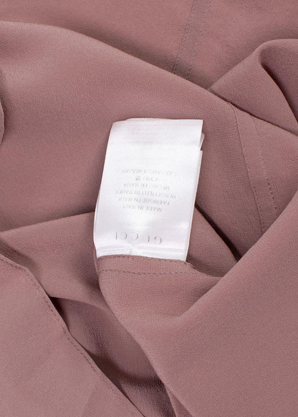 Gucci Dusky Pink Silk Blouse