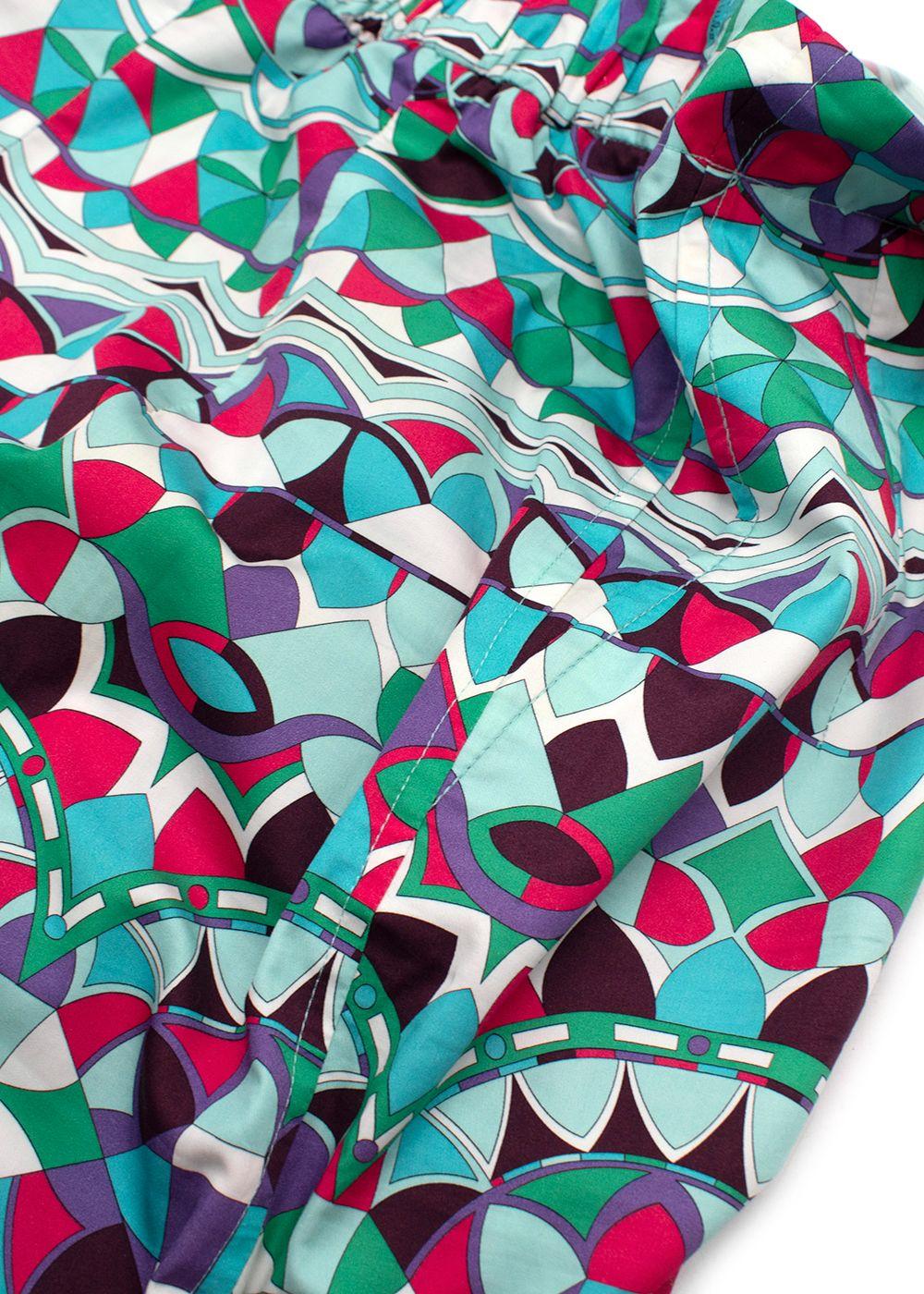 Emilio Pucci Multicolour Geometric Print Pencil Skirt