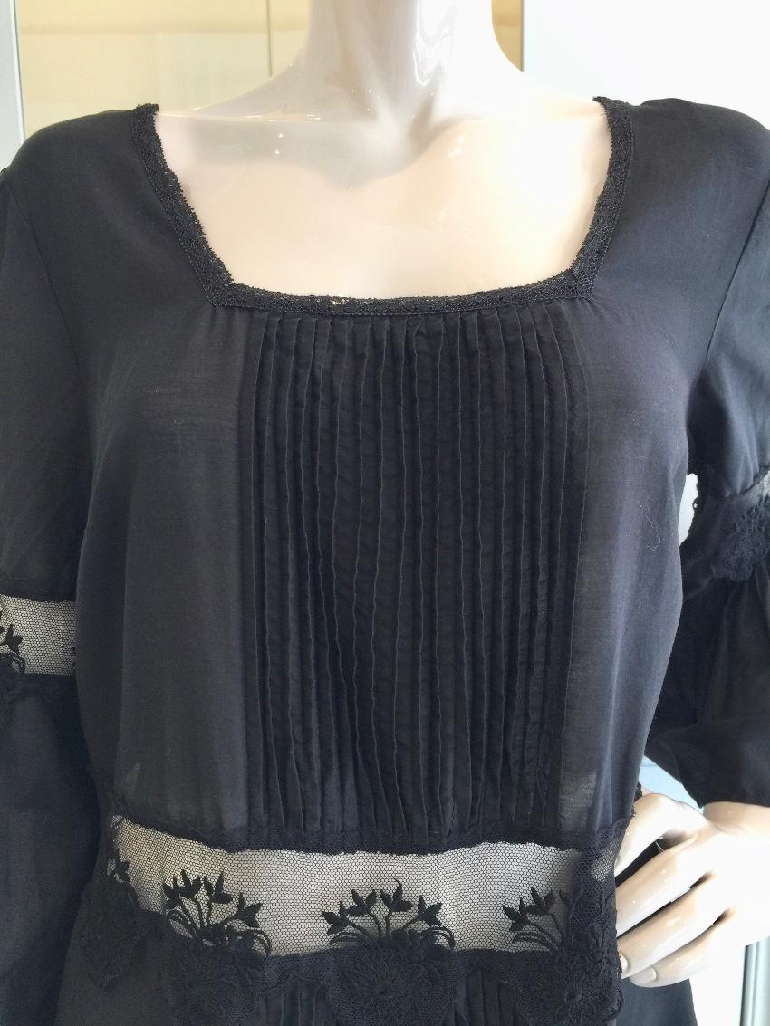 Blumarine Black Silk Tunic