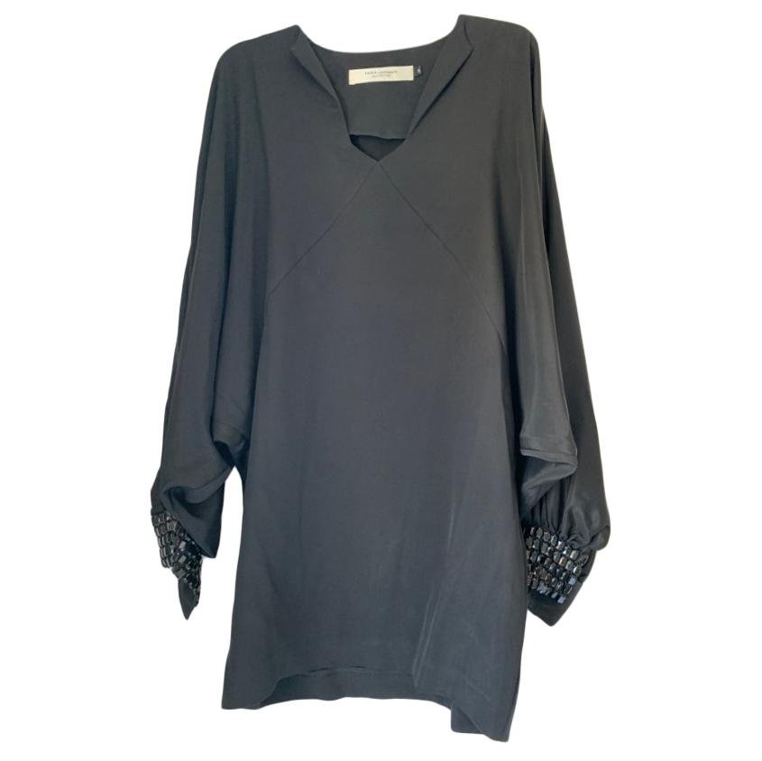 Tara Jarmon  Draped Embellished Shift Dress