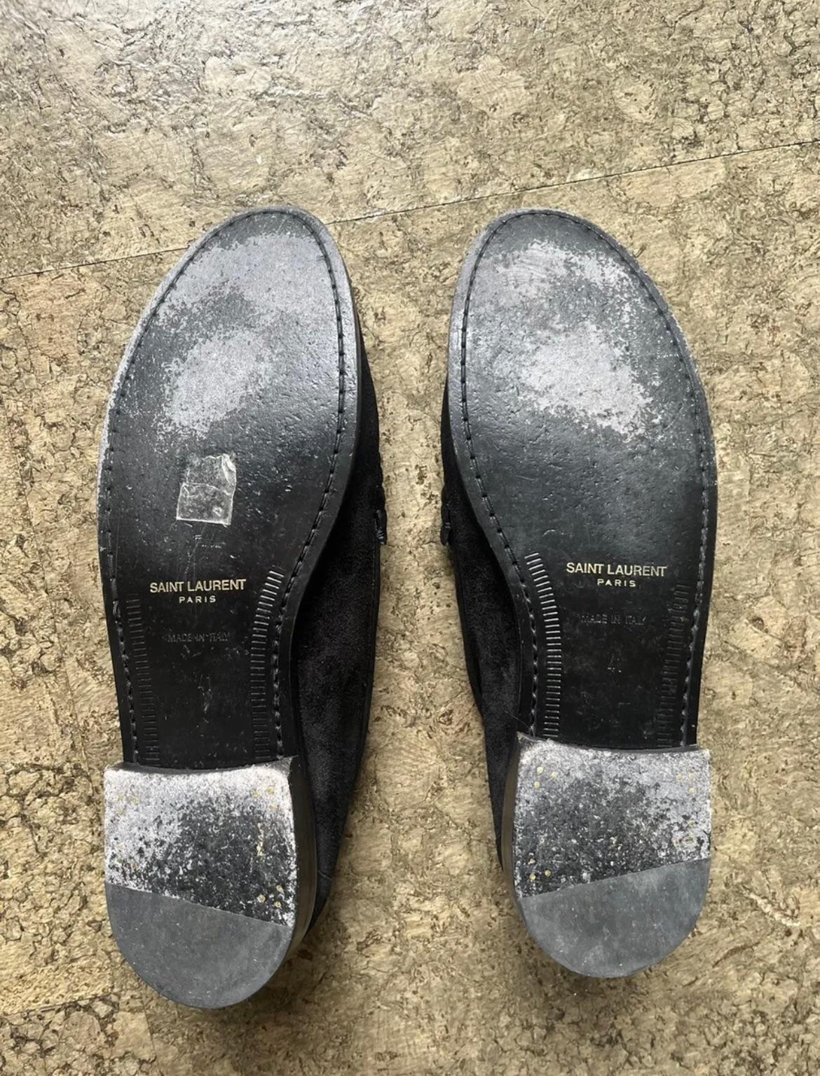 Le Loafer Black Suede Penny Loafers