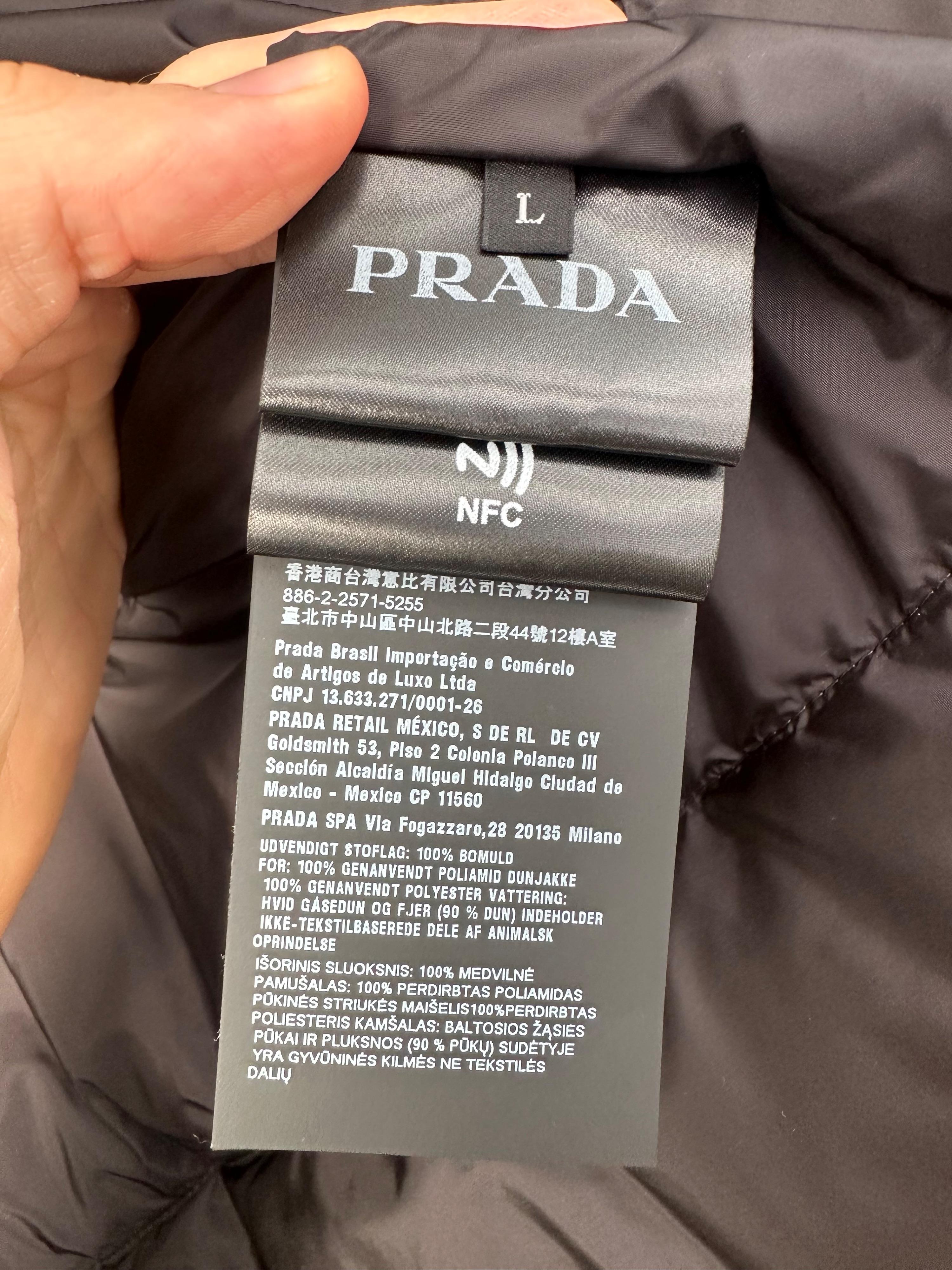 Prada Ochre Corduroy Down Jacket