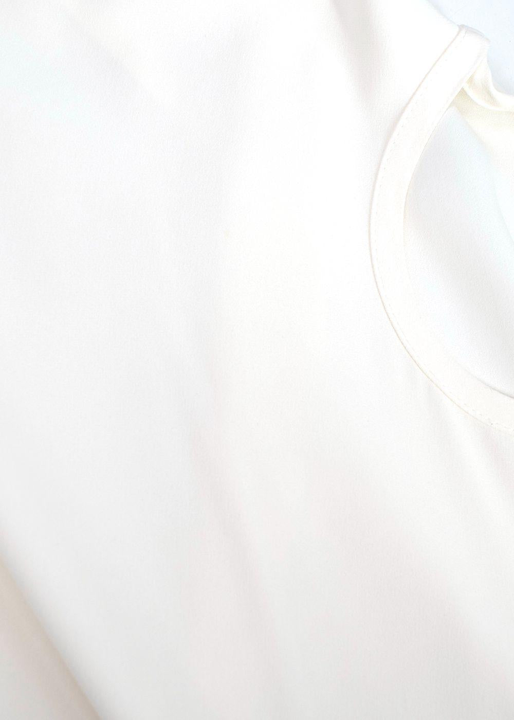 Rick Owens Cream Naska Draped Dress