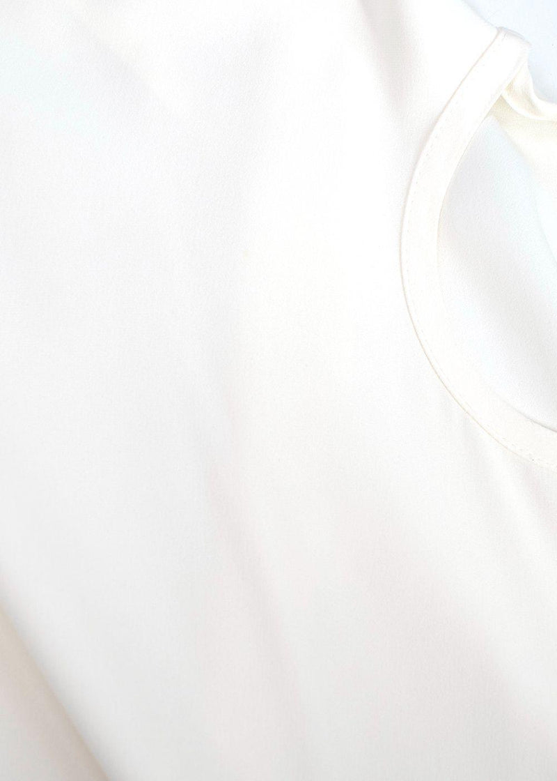 Rick Owens Cream Naska Draped Dress