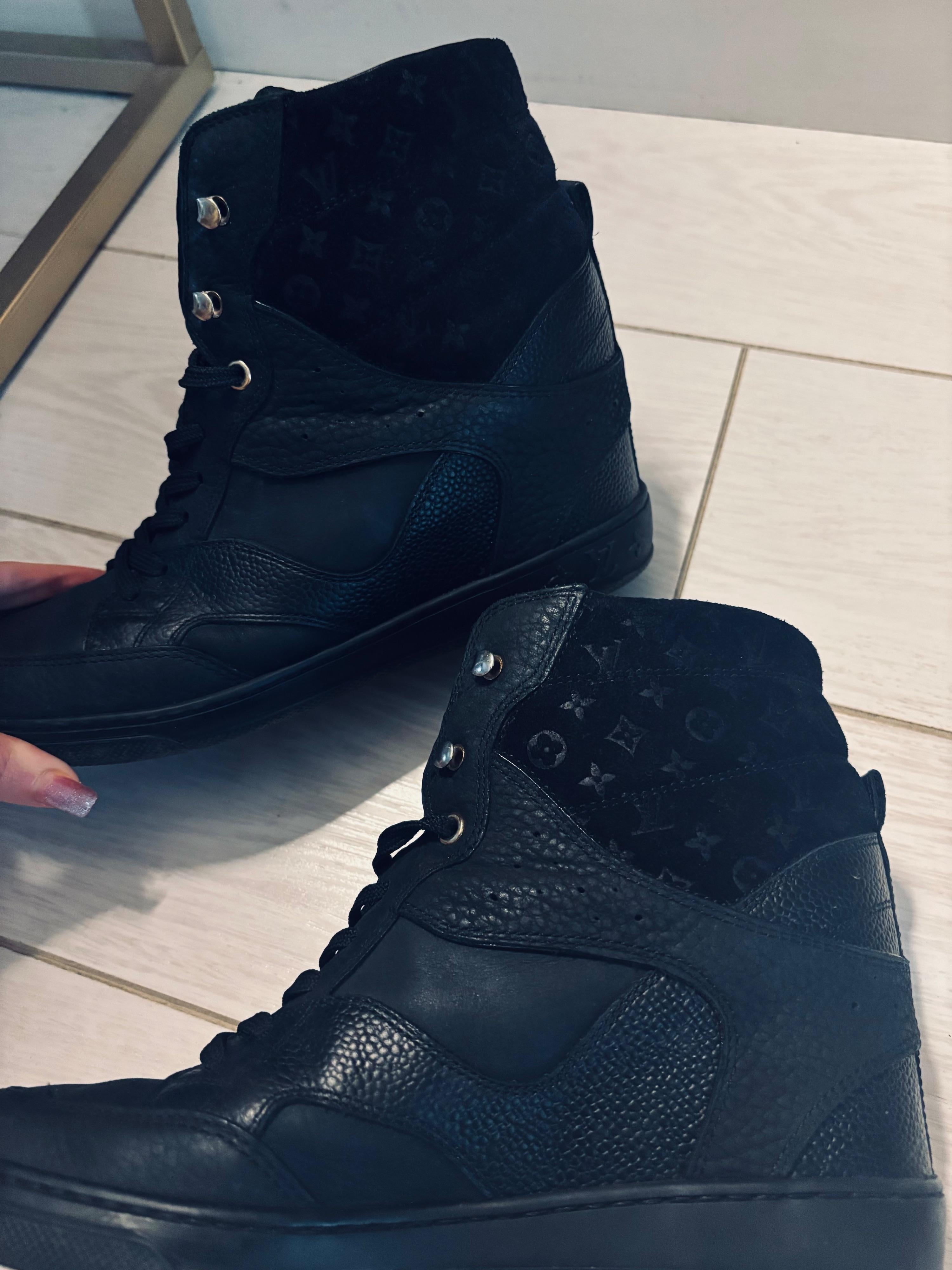Louis Vuitton Black Monogram Ankle Boots