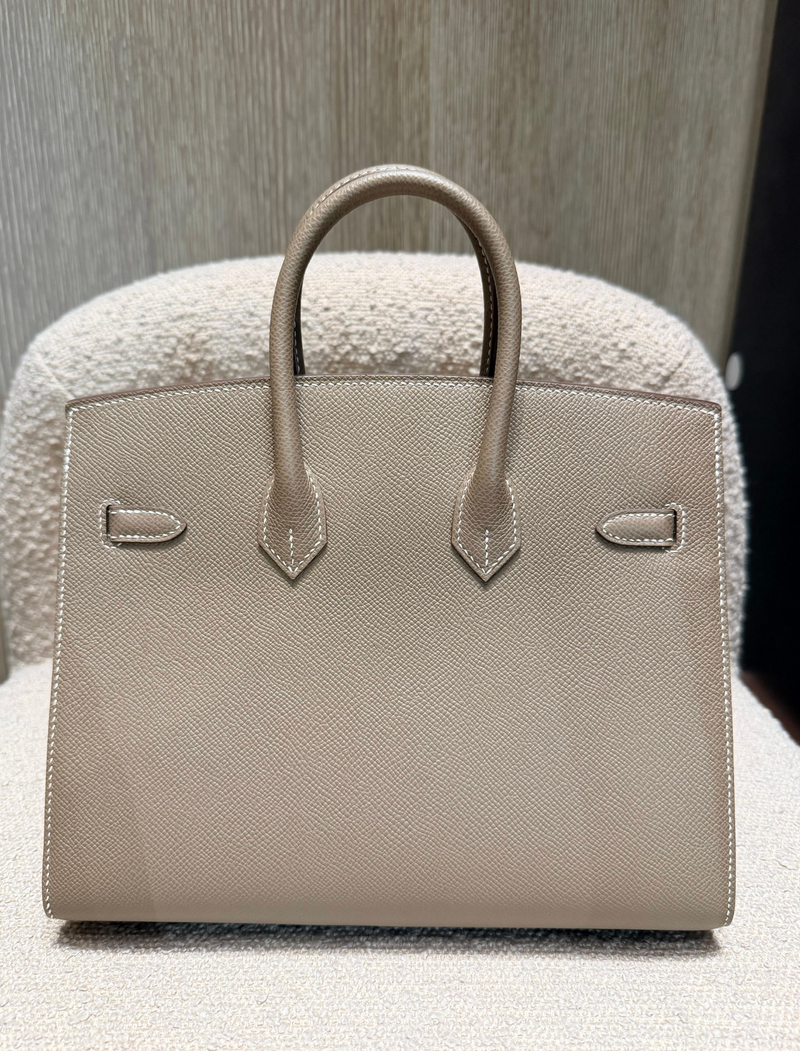 Hermes Birkin 25 Etoupe Epsom Sellier PHW