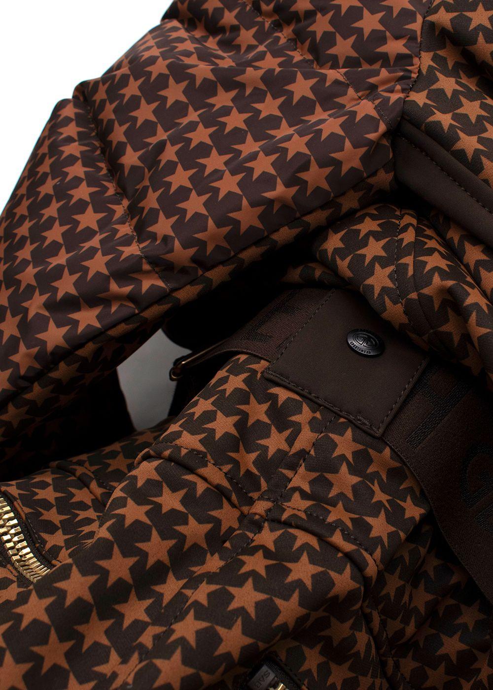Goldbergh Brown Starstruck Printed Ski Suit