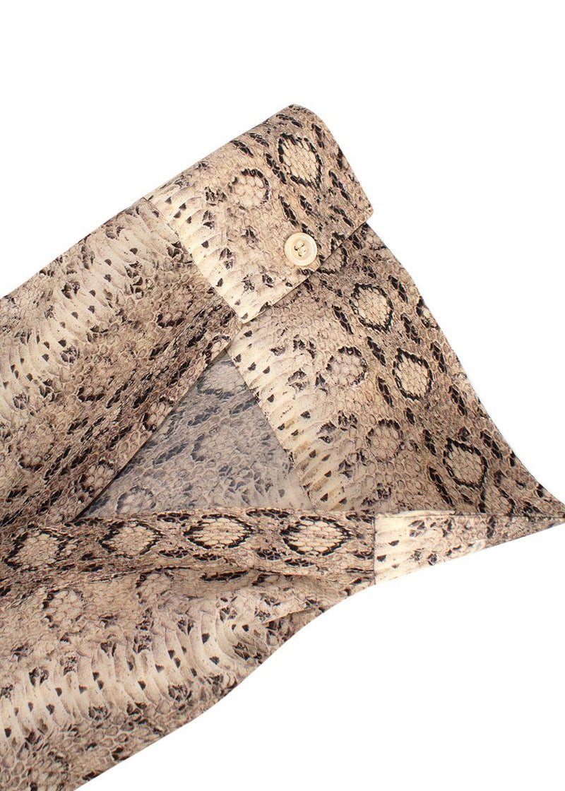 chloe snakeprint silk blouse