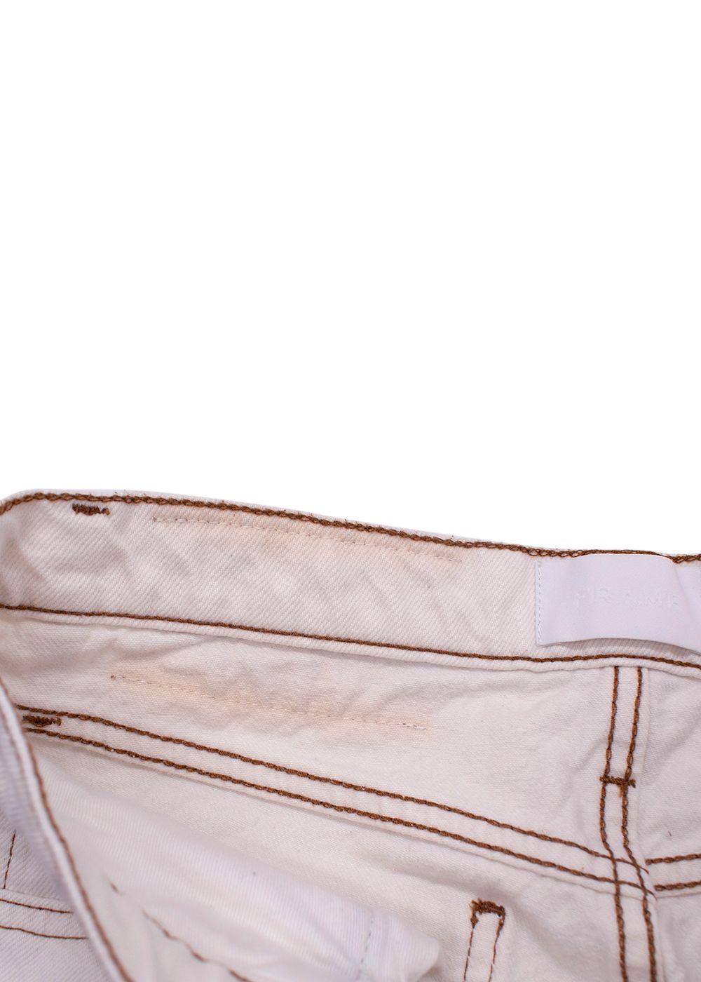 Frame Ecru 'Le Italien' White Denim Jeans
