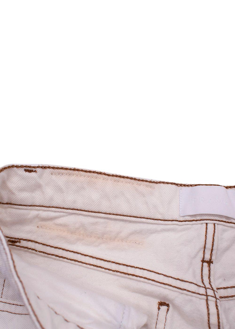 Frame Ecru 'Le Italien' White Denim Jeans