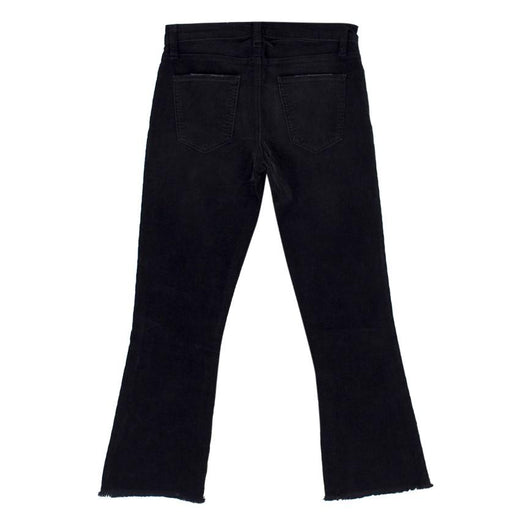 Current/Elliott 'The Kick Jean' Black Corduroy Trousers
