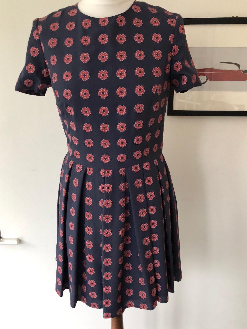 Open ceremony rose print mini dress