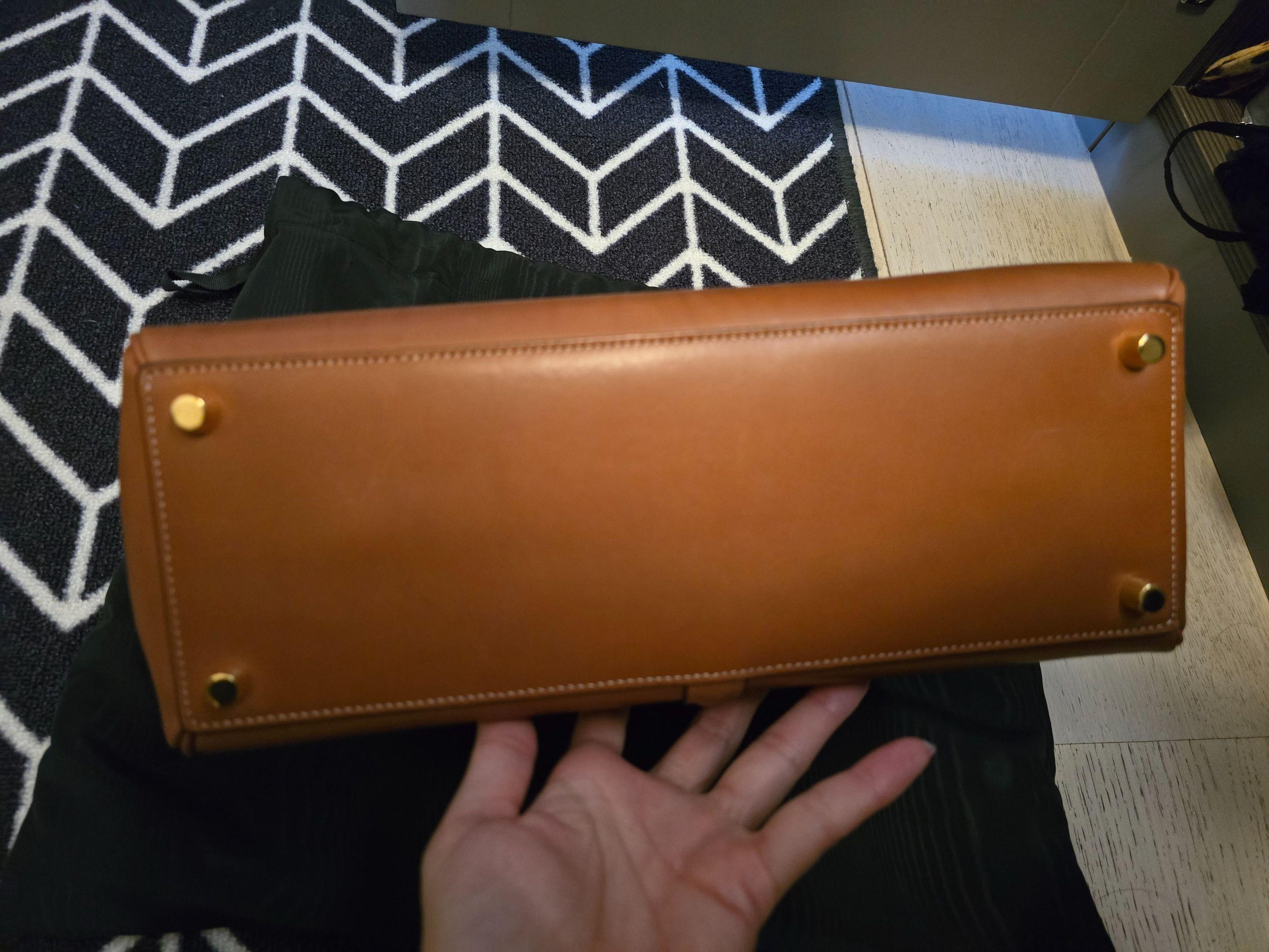 Celine Tan Classic 16 Top Handle Bag