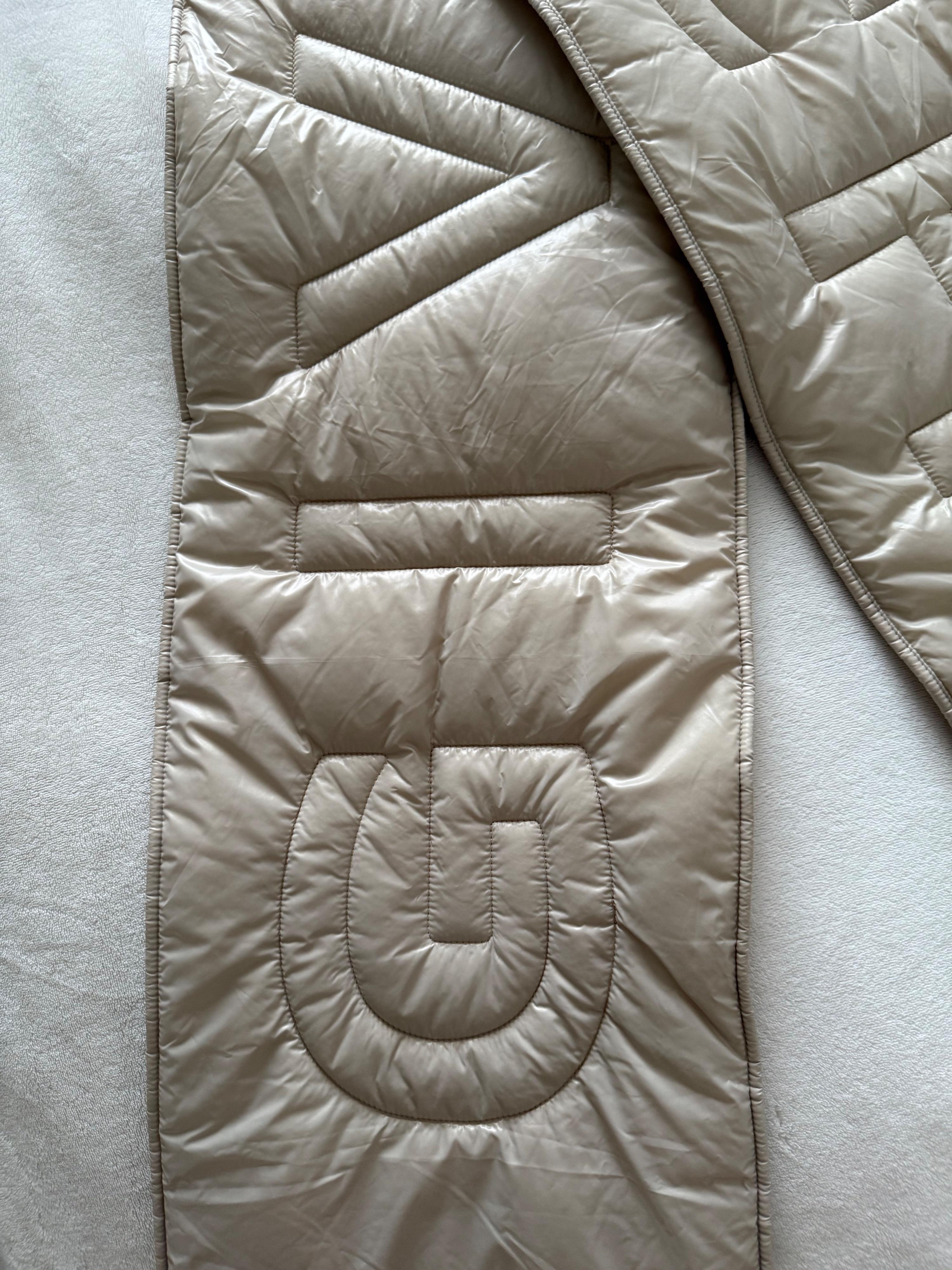Cream Puffer Scarf