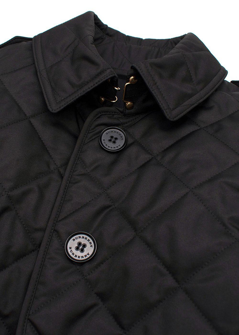 Burberry Black Quilted Jacket