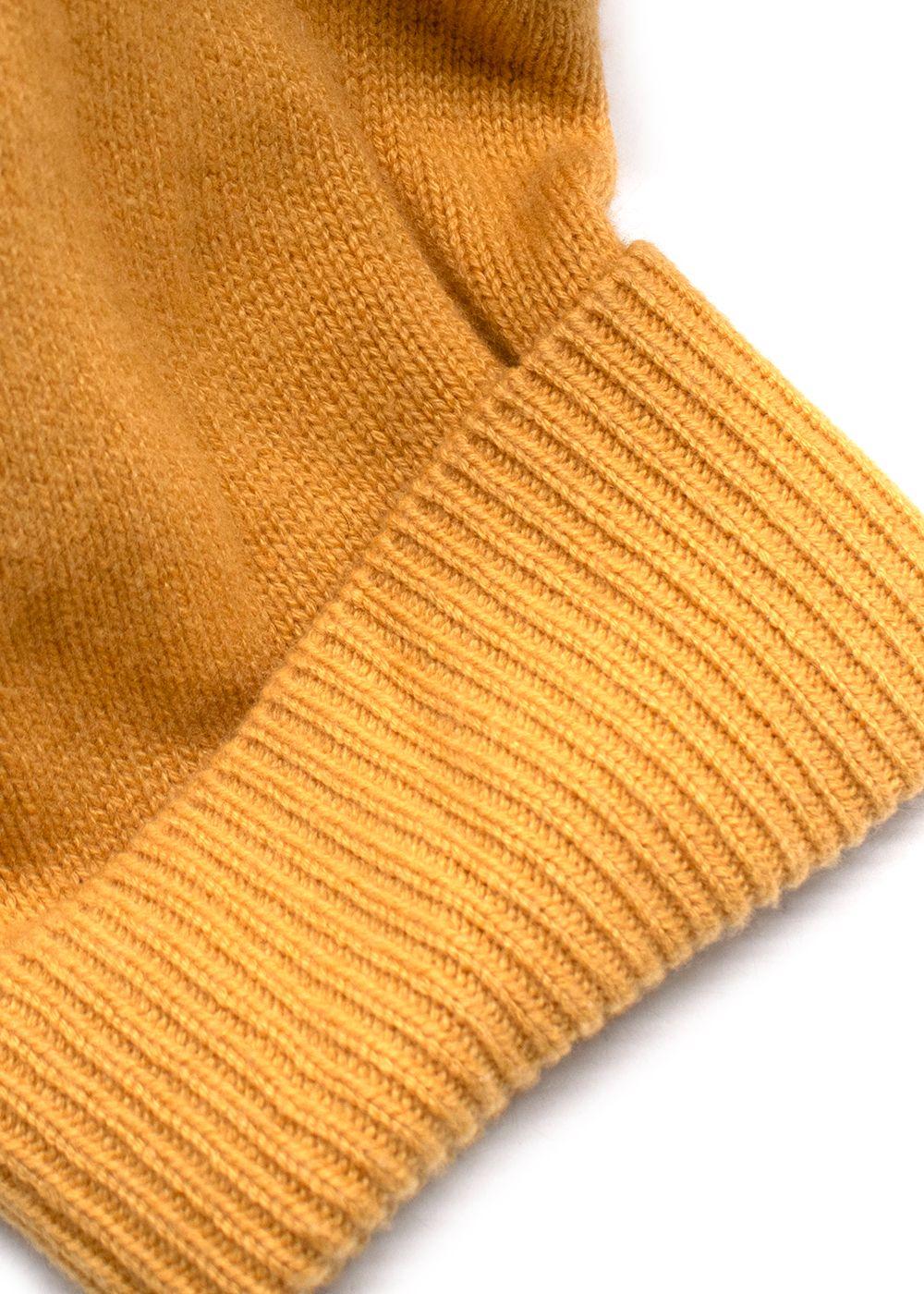 Reformation Mustard Cashmere Knitted Rollneck