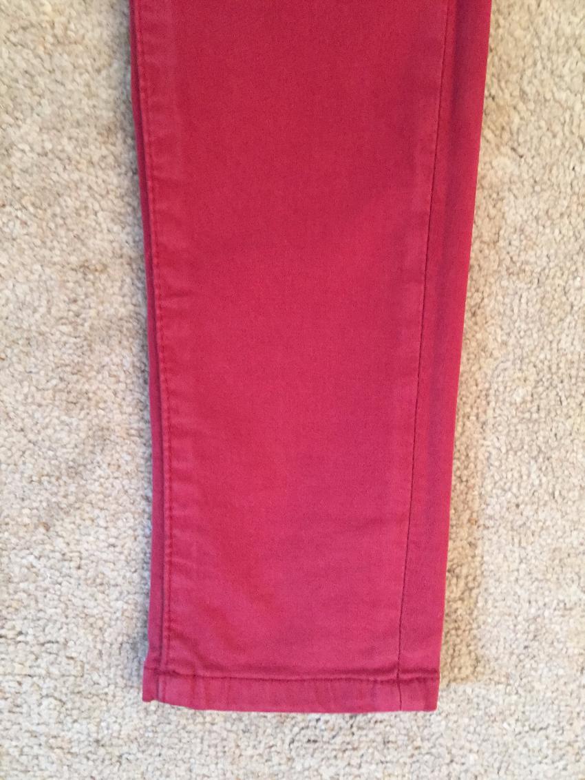 SALTSPIN dark red skinny stretchy jeans