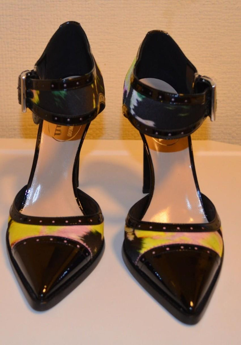 Nicholas Kirkwood Sating & Leather Painted Sandals