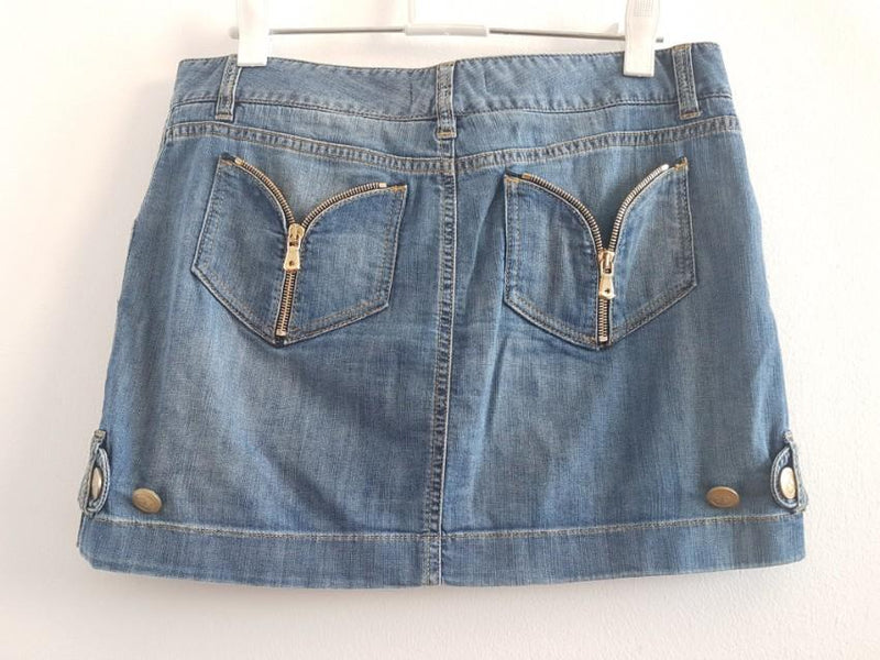 Dolce & Gabbana blue denim mini skirt